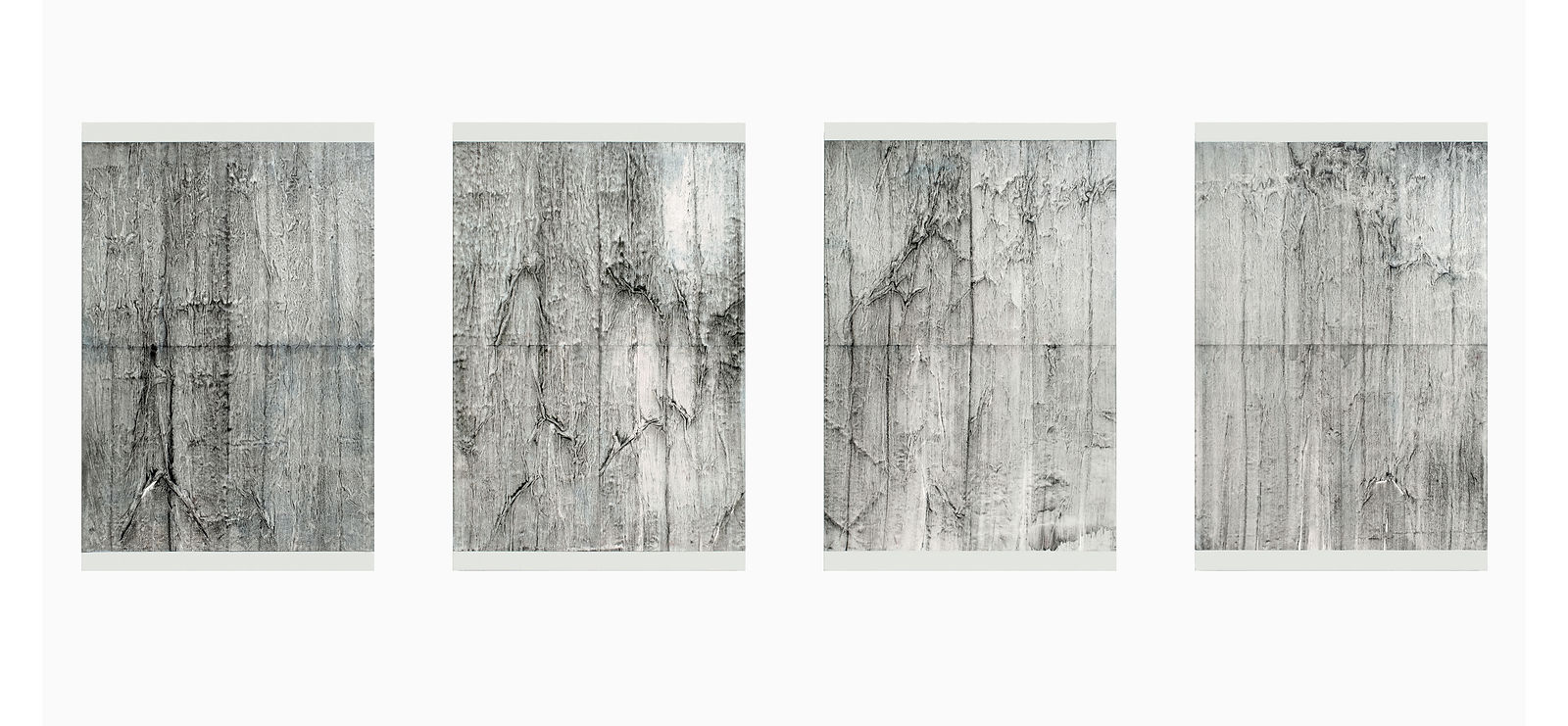 4 "cortecce", 2023/acrylique et encre de chine sur papier marouflé sur toile/92x60 cm